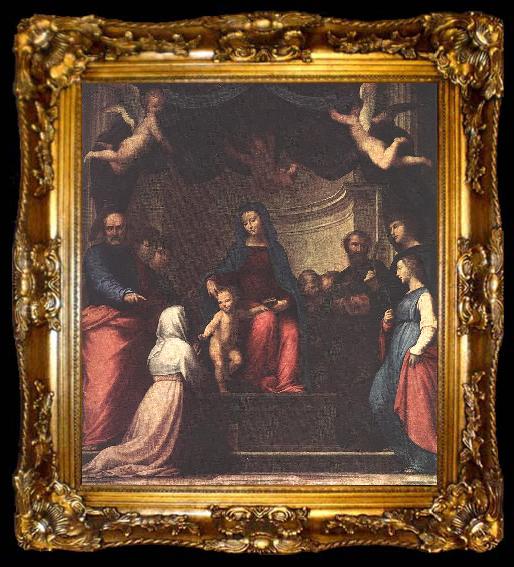 framed  BARTOLOMEO, Fra The Marriage of St Catherine of Siena ww, ta009-2
